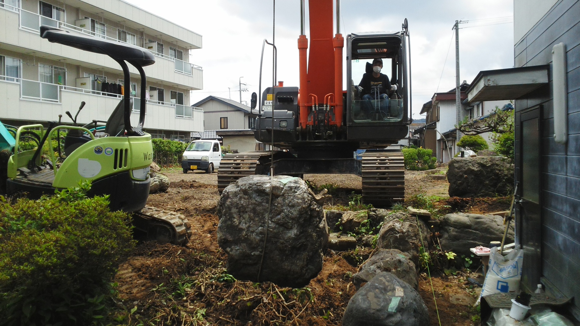 庭取壊し・造園（庭石工事）：施工後写真2