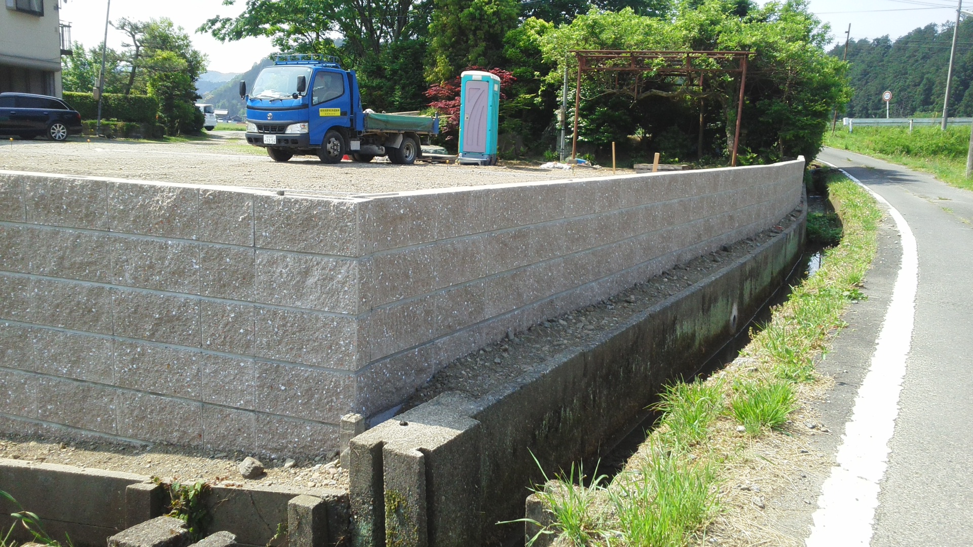 化粧ブロック土留め：施工後写真4